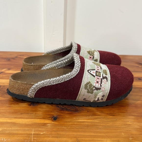 Birki's Birkenstock Storytelling Ribbon Felt Clogs Sheep Windmill Countryside - Picture 2 of 9